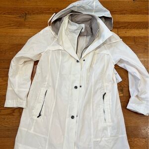 Coldwater creek white rain coat